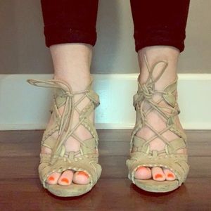 Nude heels from express